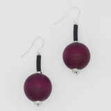 SYLCA Purple Ball Drop Earring