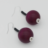 SYLCA Purple Ball Drop Earring