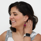 SYLCA Purple Ball Drop Earring