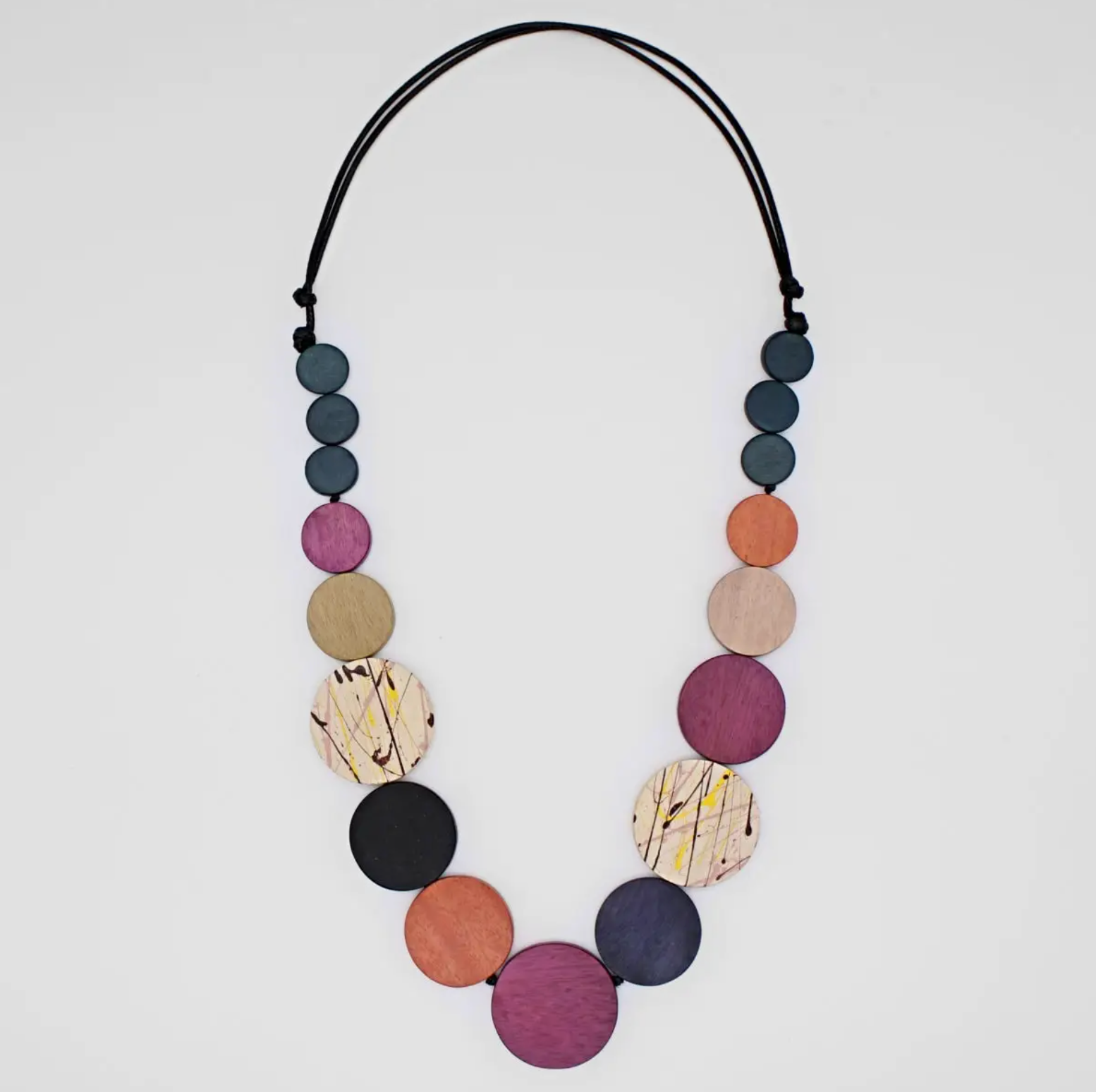 SYLCA Shades of Wine Splatter Necklace