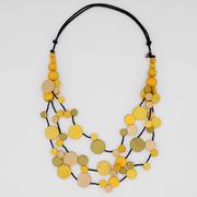 SYLCA Yellow Multi Strand Millie Necklace