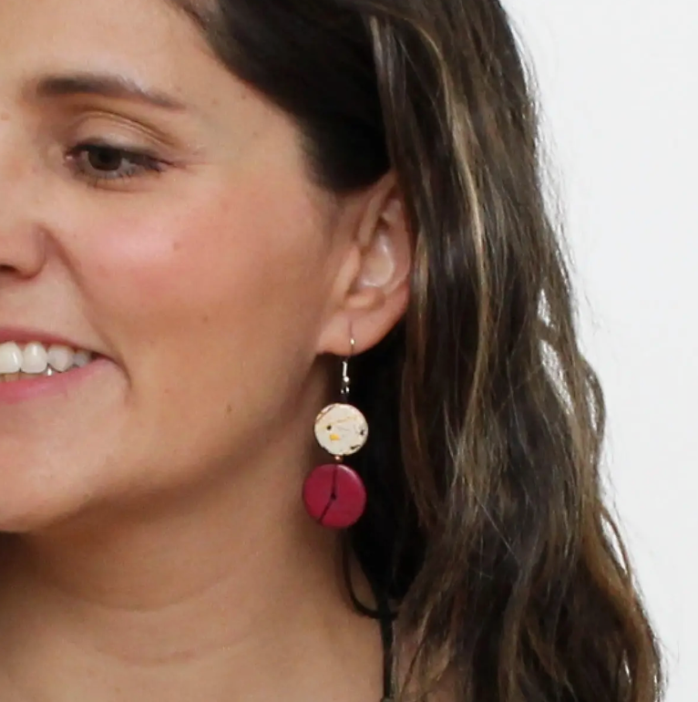SYLCA Wine Rory Earrings