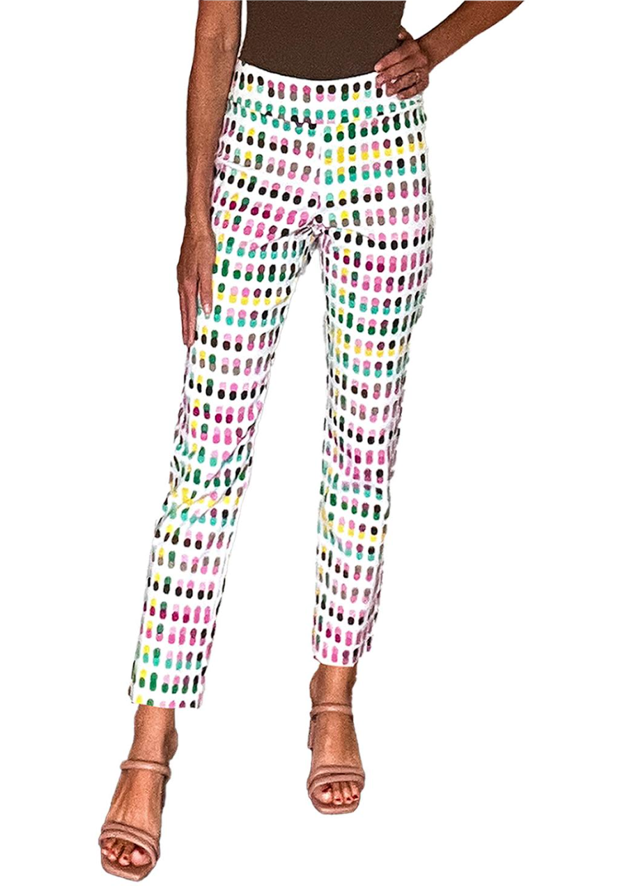 Krazy Larry Pants - P507 Basic Ankle Pants DOTS