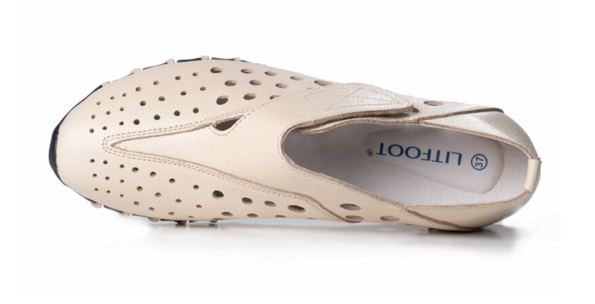 LitFoot Sneaker With Velcro - BEIGE