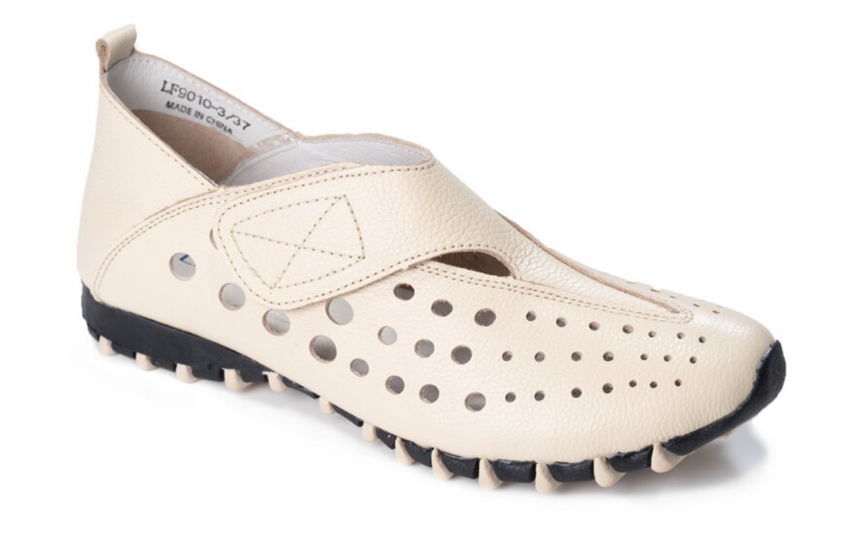 LitFoot Sneaker With Velcro - BEIGE