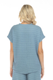 INOAH "Denim" - Solid Pocket Top