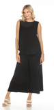 INOAH "Black" - Solid High Neck Tank Top