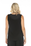 INOAH "Black" - Solid High Neck Tank Top