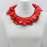 JIANHUI LONDON Red Love Square Cape-Style Necklace