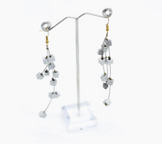 JIANHUI LONDON Silver Frankie Pashmina Beads On Fishwire Earrings