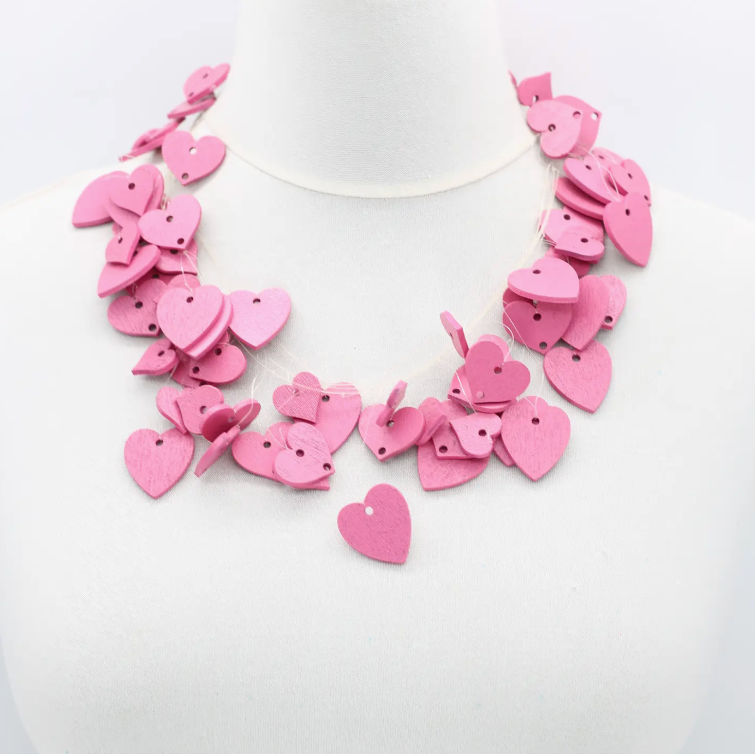 JIANHUI LONDON Pink Happy Hearts Necklace