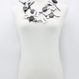 JIANHUI LONDON Black &White Love & Hope Chain Necklace