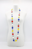 JIANHUI LONDON Mondrian Collection Recycled Wood Square Necklace