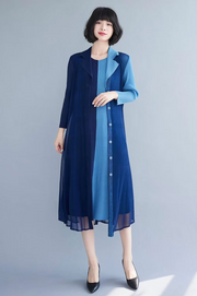 Vanite Couture Dress - 88251 - NAVY/BLUE