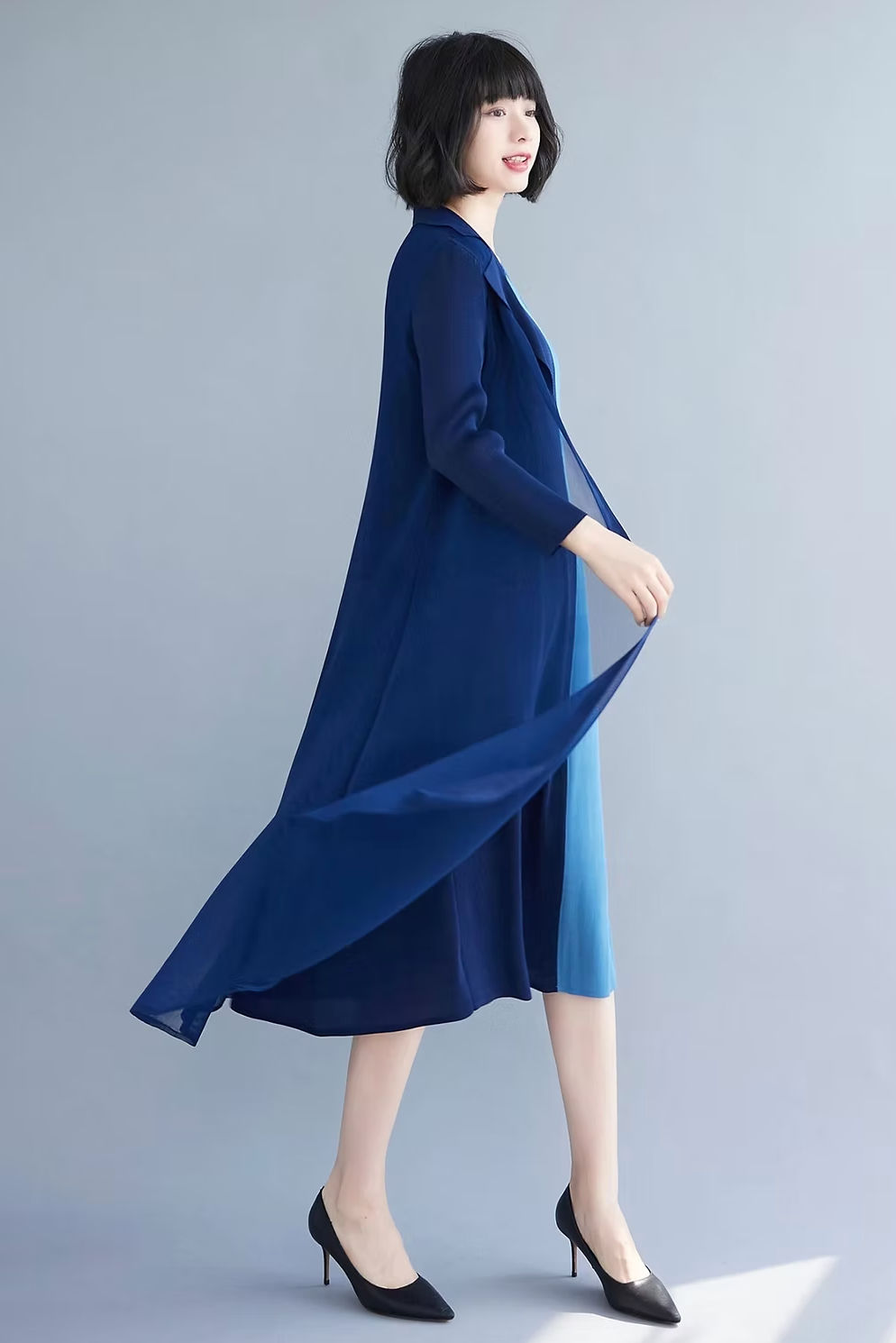 Vanite Couture Dress - 88251 - NAVY/BLUE