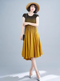 Vanite Couture Dress - 22138 - MUSTARD