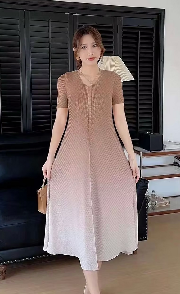 Vanite Couture Dress - 88225 - TAN