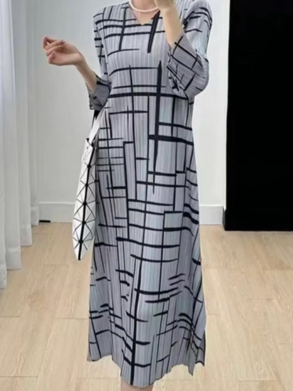 Vanite Couture Dress - 8689 - GREY/BLACK