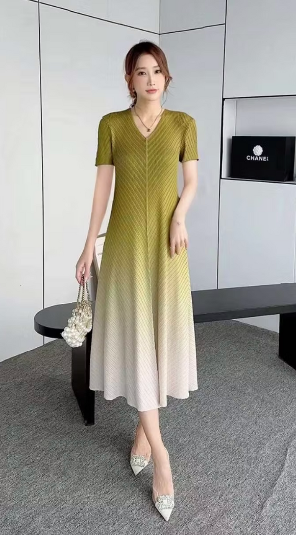 Vanite Couture Dress - 88225 - GREEN