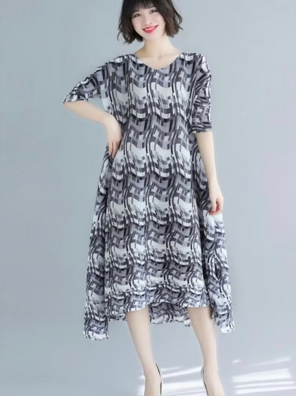 Vanite Couture Dress - 87736 - GREY MULTI