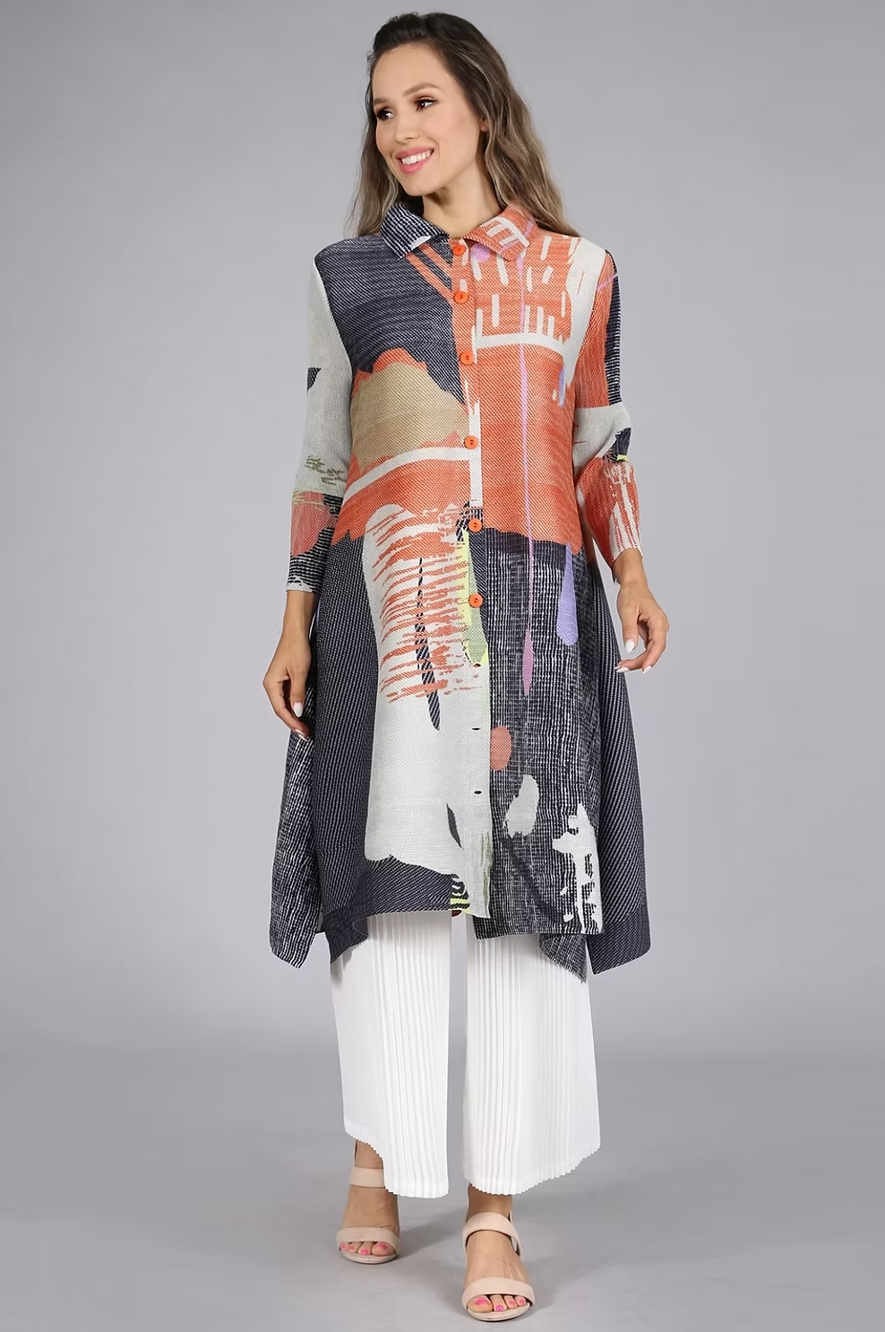 Vanite Couture Jacket Dress - 82077 - ORANGE