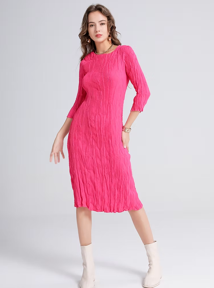 Vanite Couture Dress - 88630 - BARBIE PINK