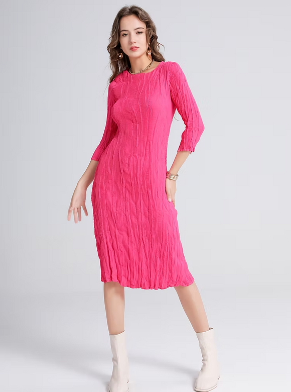 Vanite Couture Dress - 88630 - BARBIE PINK