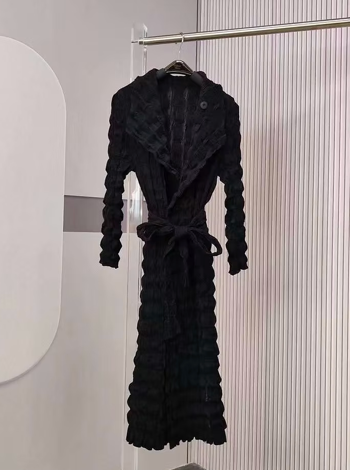 Vanite Couture Coat - 21677 - BLACK