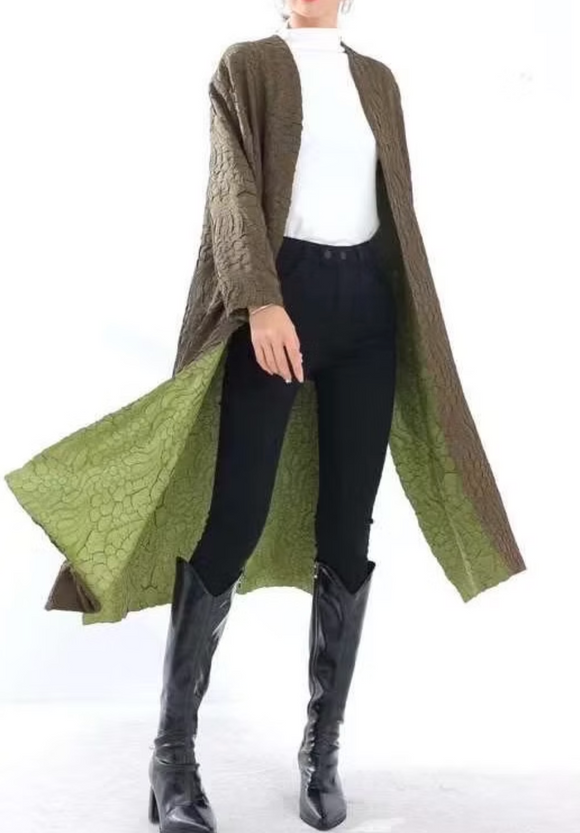 Vanite Couture Duster - 90006 - DARK GREEN/GREEN