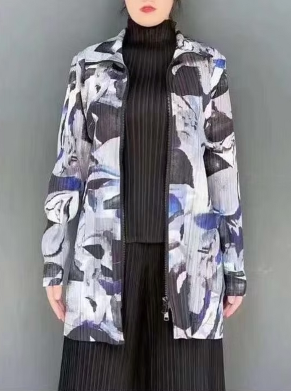 Vanite Couture Jacket - 88096 - BLUE MULTI