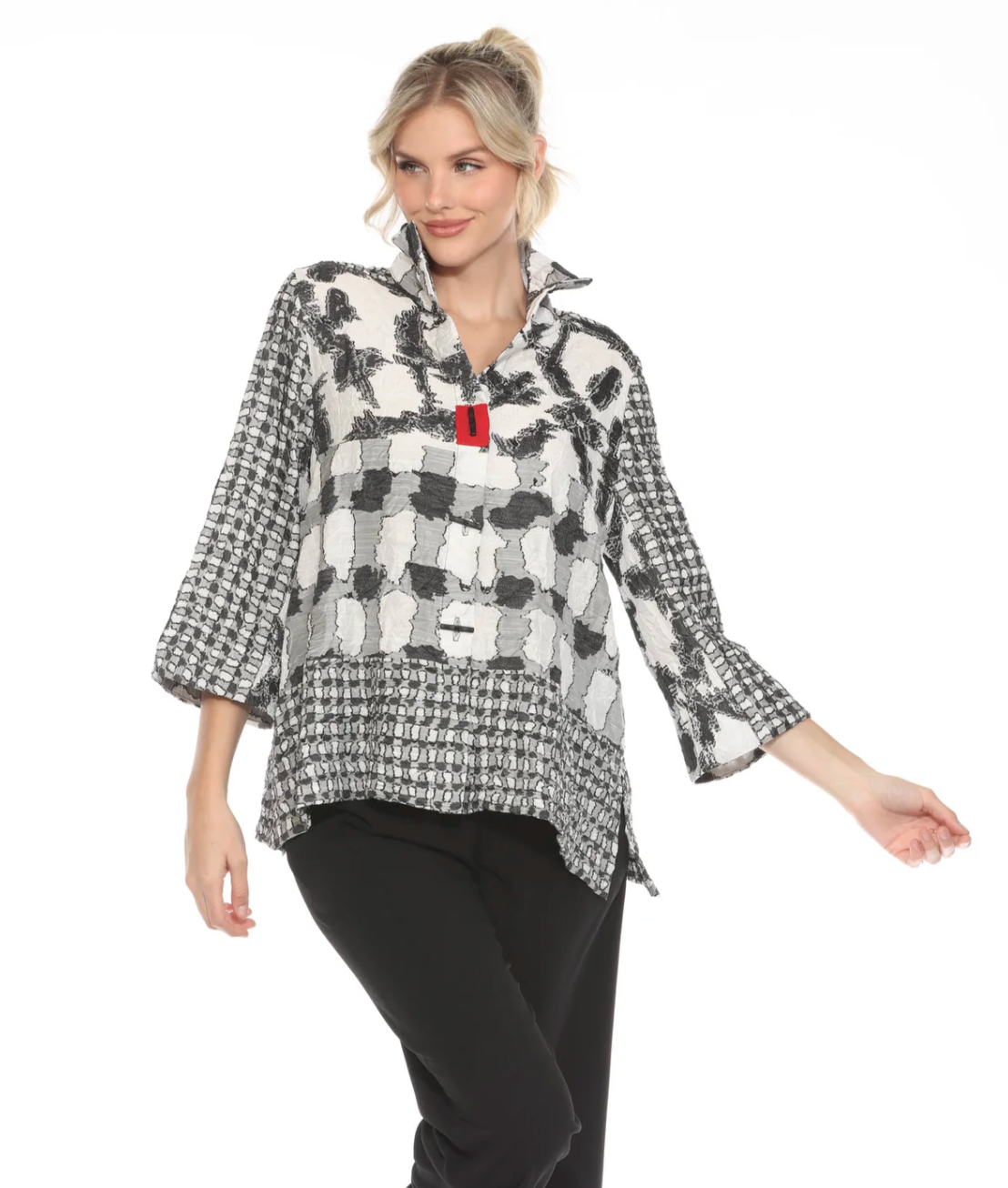 Moonlight Abstract Art Print Jacket - 4004 – The Total Look
