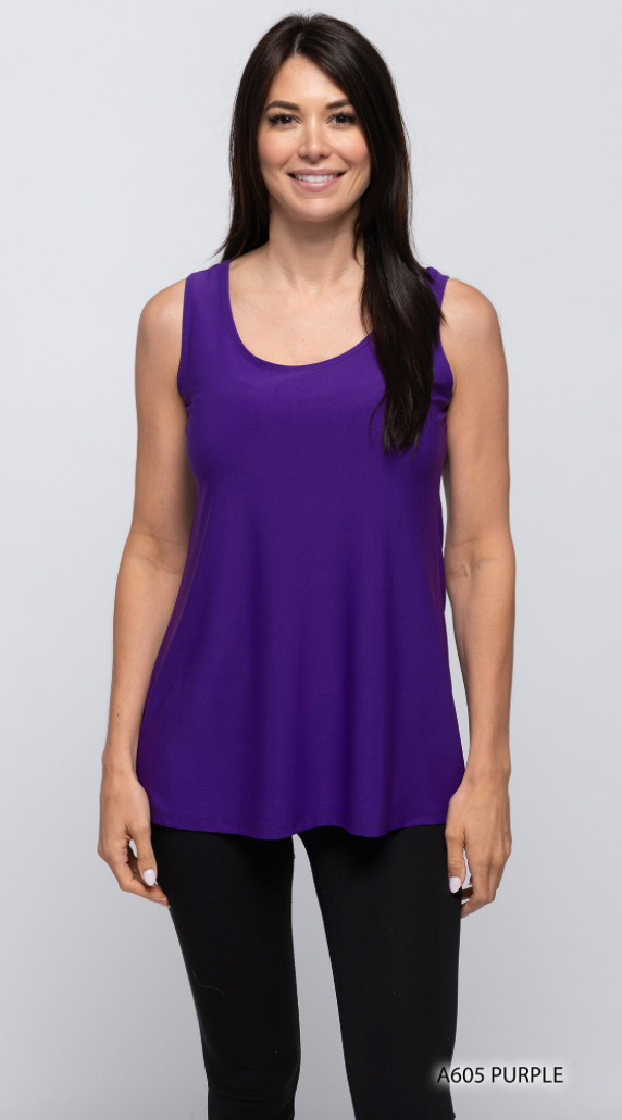 Creation by Lady Liberty Tank Top - A605 - PURPLE