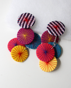 BEYOND THREADS Multi Platillos Earrings