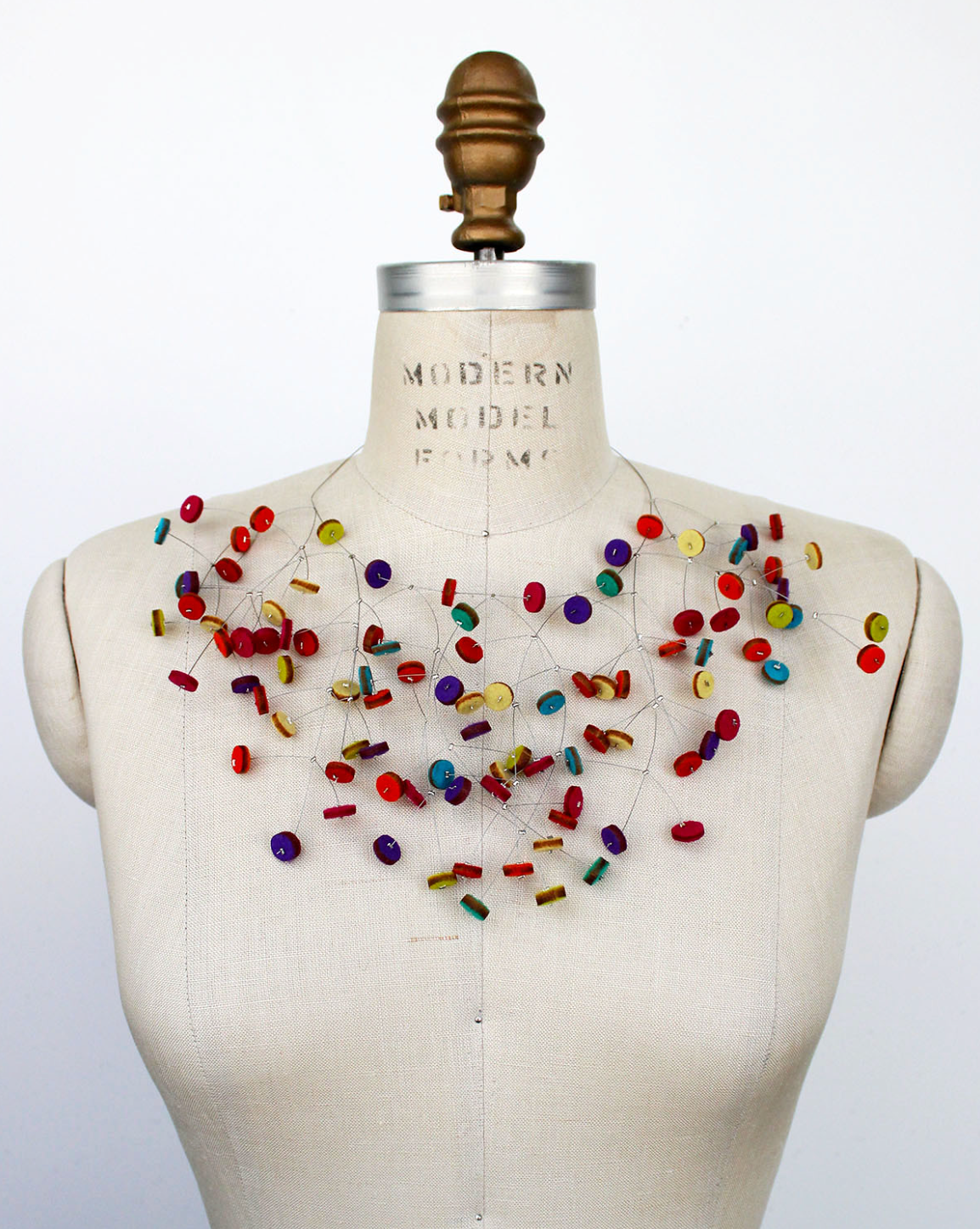 BEYOND THREADS Multi Confetti Necklace