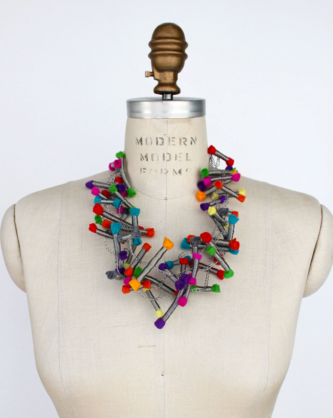 BEYOND THREADS Multi Cartouche Necklace