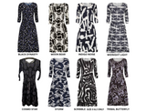 Alquema 3/4 Sleeve Smash Pocket Dress - AUTUMN LEAVES