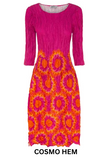 Alquema 3/4 Sleeve Smash Pocket  Dress - COSMO HEM