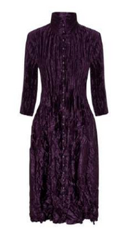 Alquema Nehru Coat Dress - DARK PURPLE
