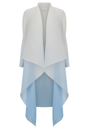 Alquema Long Collare Coat - ICE BLUE