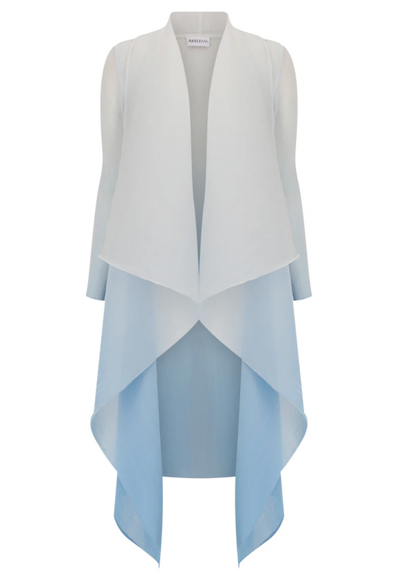 Alquema Long Collare Coat - ICE BLUE