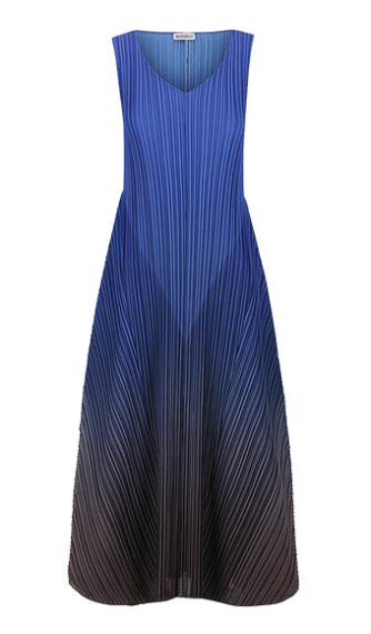 Alquema Long Estrella Dress - MIDIEVAL BLUE