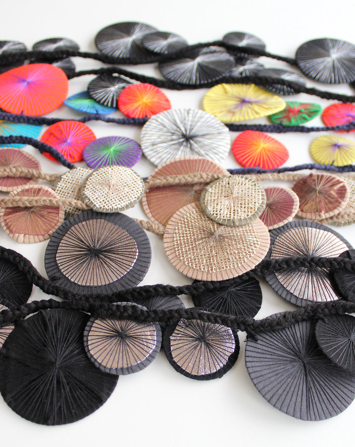 BEYOND THREADS Multi Platillos Wrap Necklace