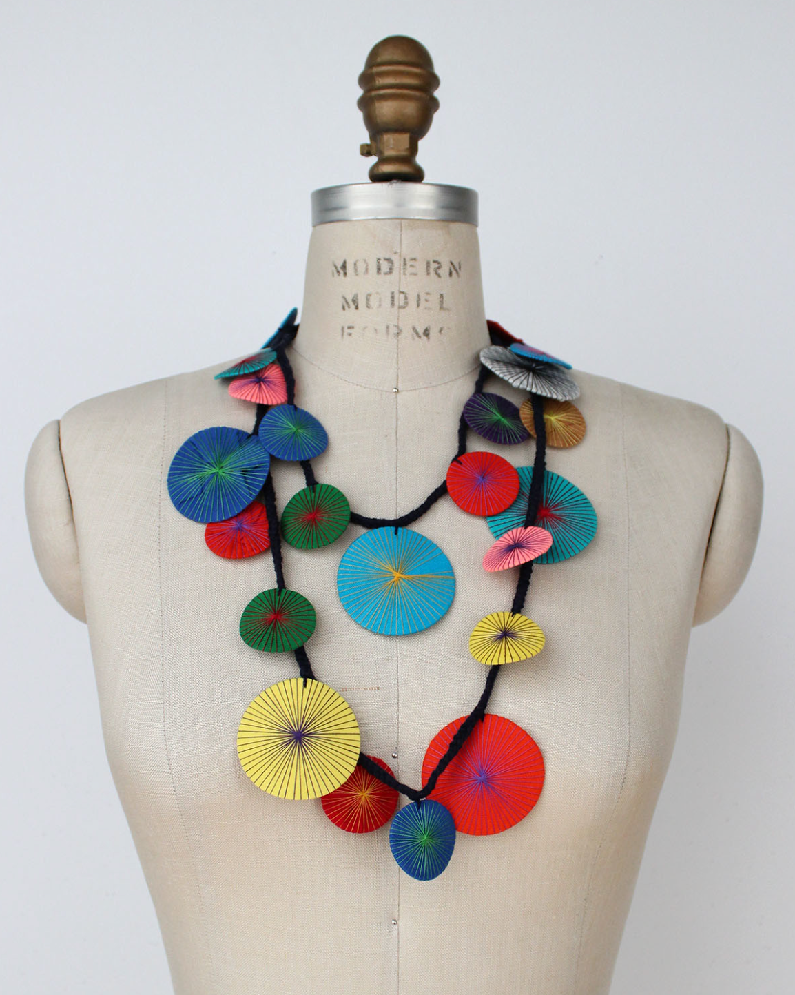BEYOND THREADS Multi Platillos Wrap Necklace