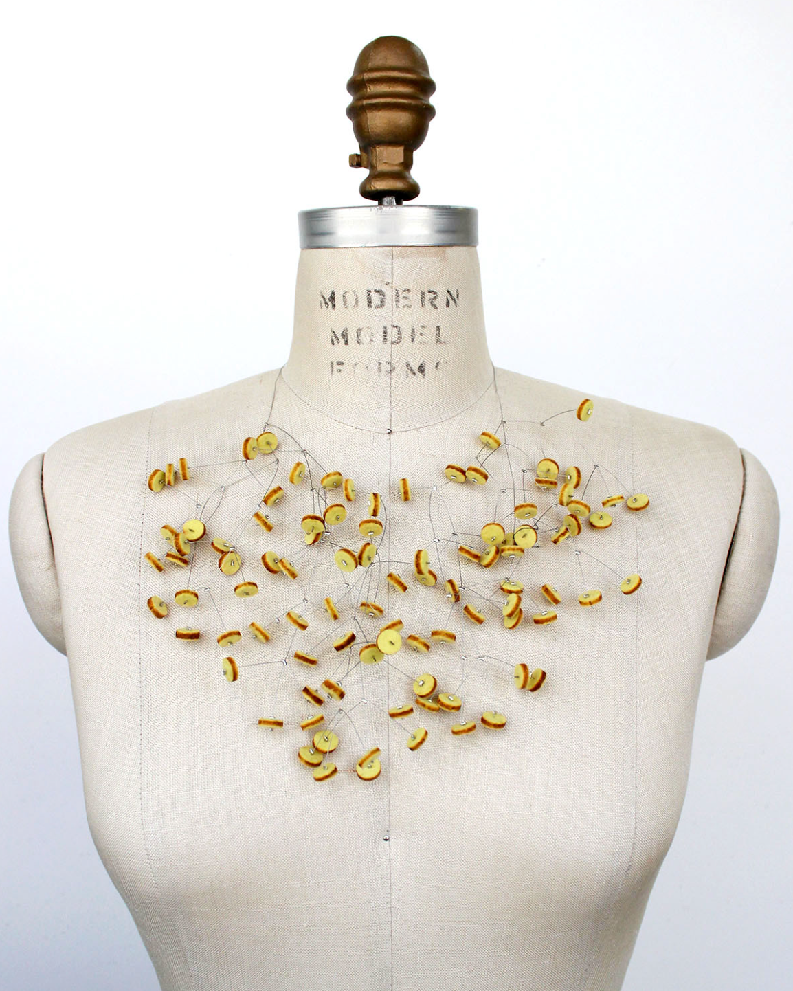 BEYOND THREADS Lemon Confetti Necklace