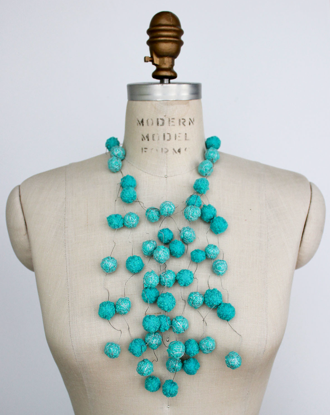 BEYOND THREADS Aqua Juliet Necklace