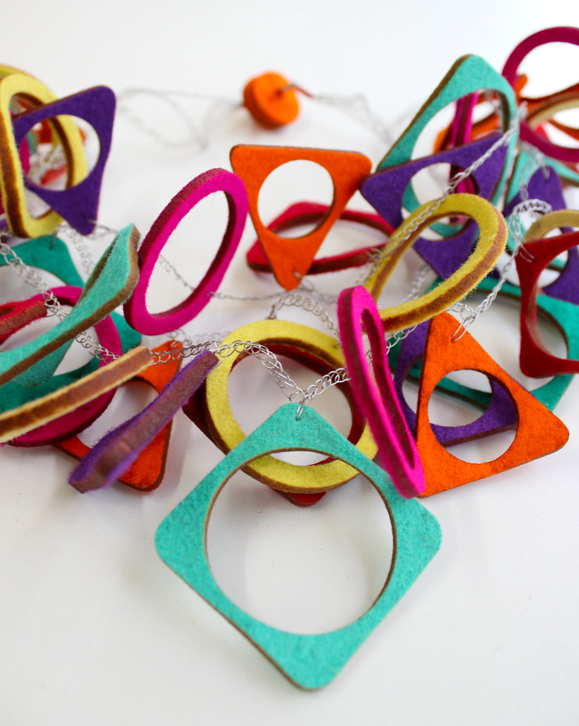 BEYOND THREADS Multi Art Deco Necklace