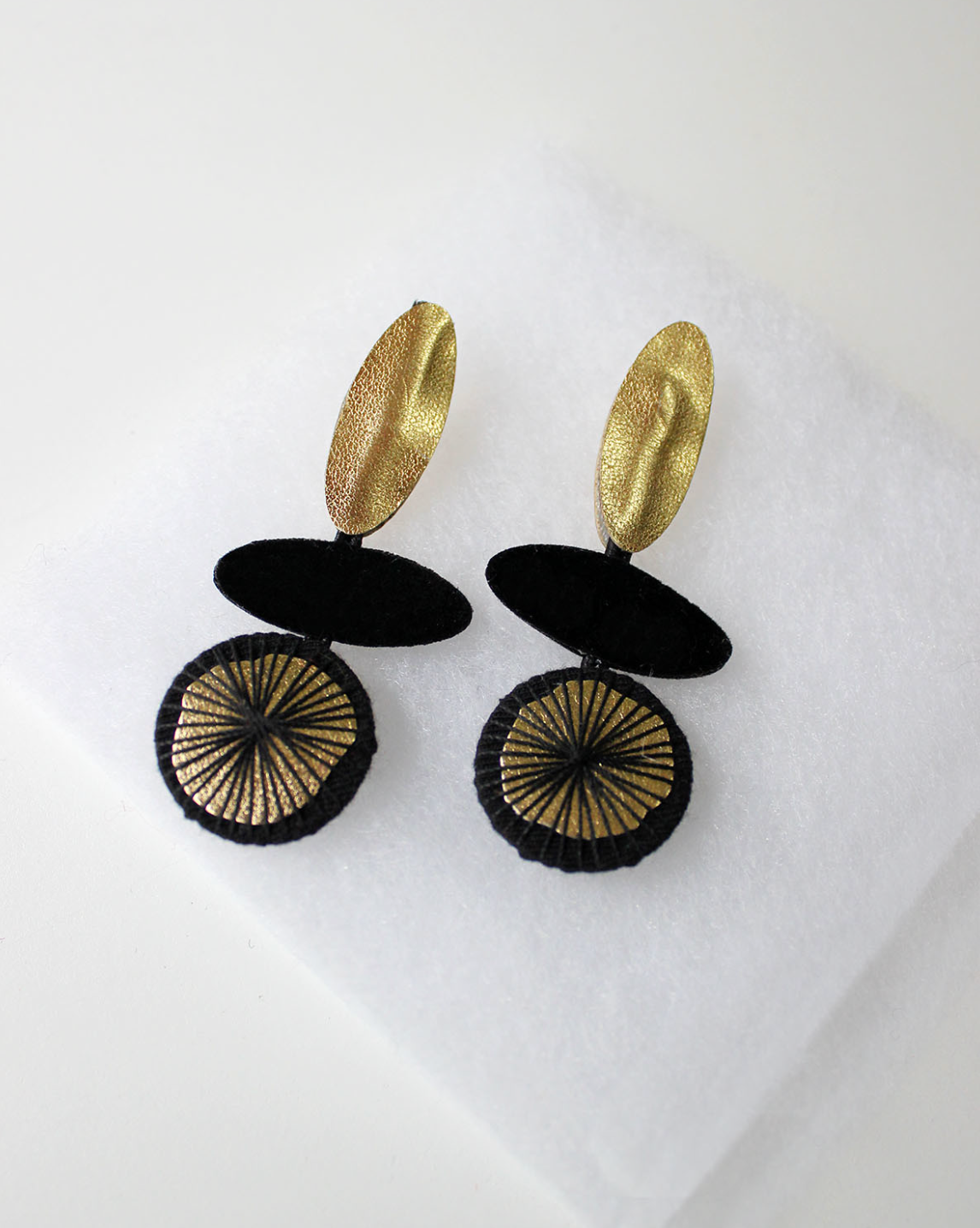 BEYOND THREADS Retroval Earrings