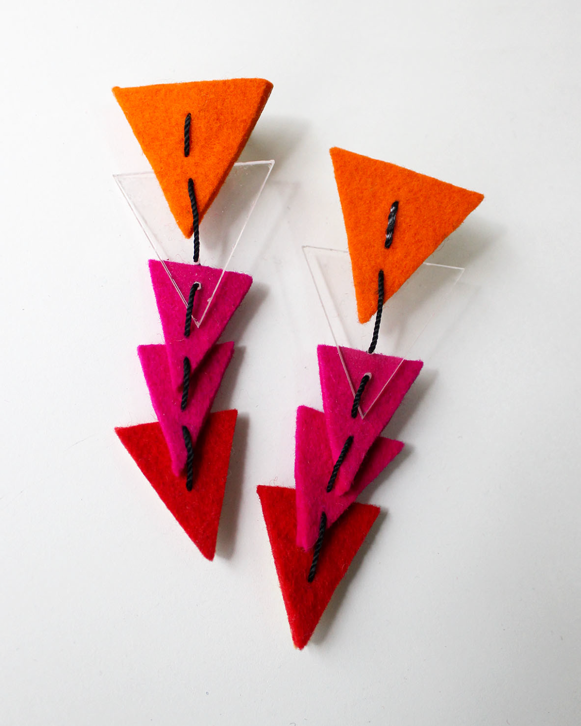 BEYOND THREADS Multi Arrow Earrings