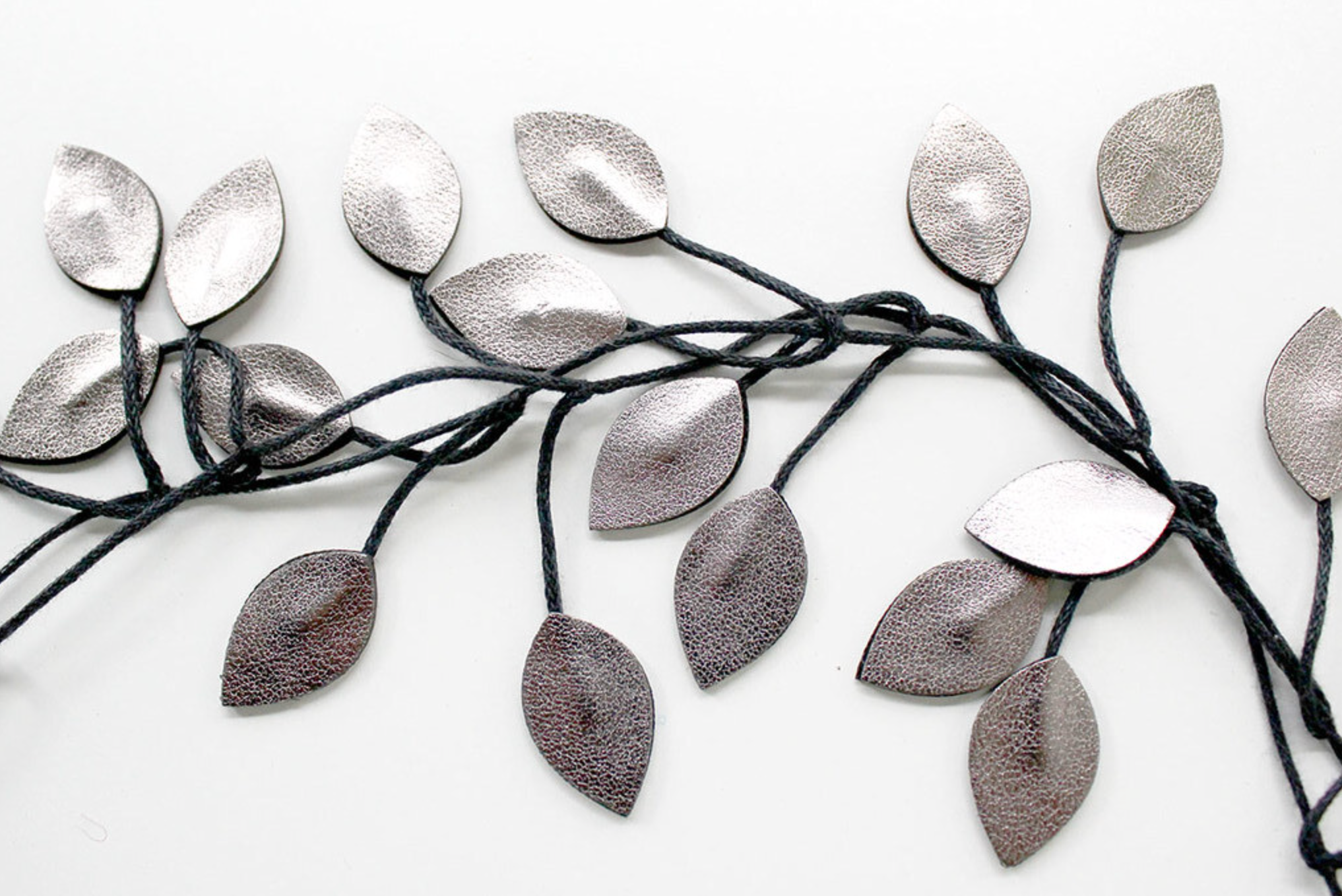 BEYOND THREADS Pewter Vine Wrap Necklace