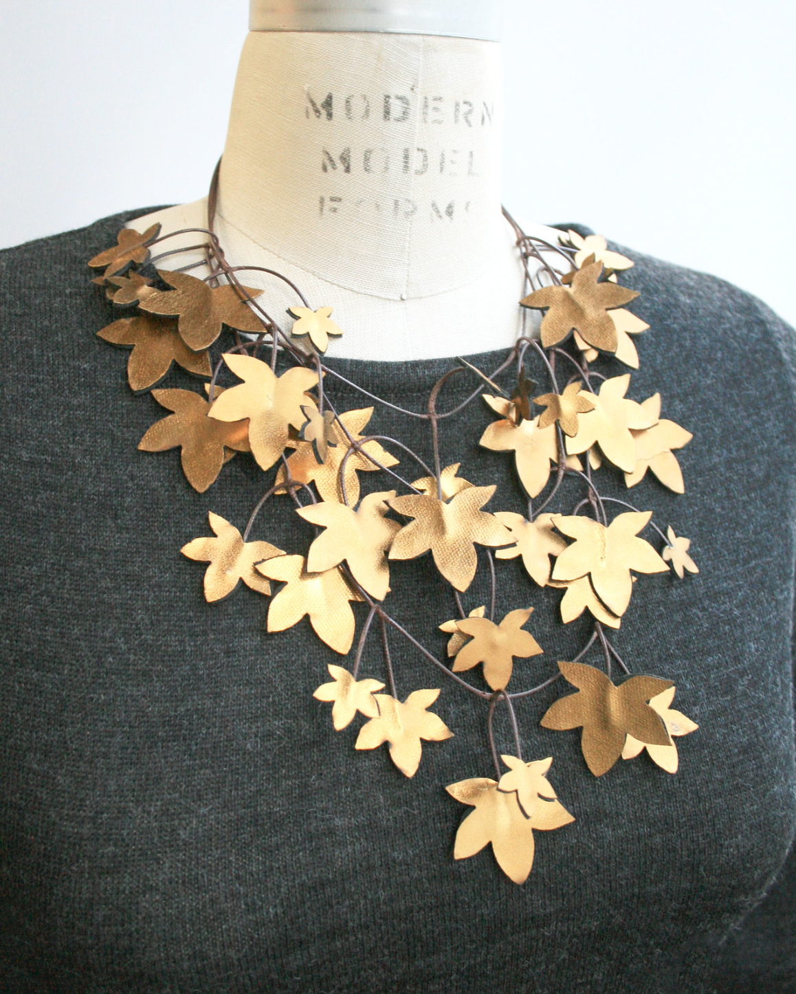 BEYOND THREADS Bronze Sycamore Necklace